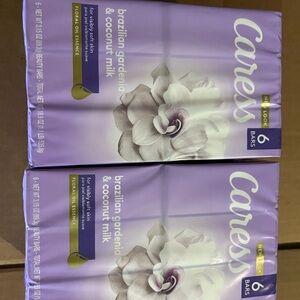 2 Caress Brazilian Gardenia and Coconut Milk Bar Soap 6 Pack Each New
